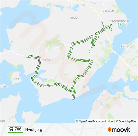 706 Bus Line Map