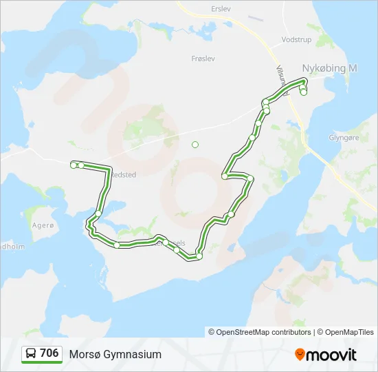 706 Bus Line Map