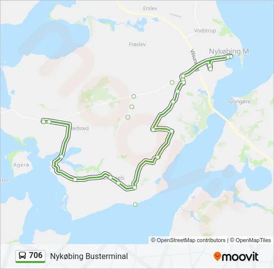 706 Bus Line Map