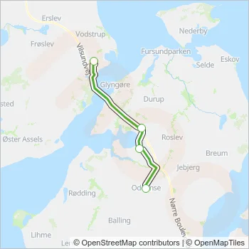 709 Bus Line Map