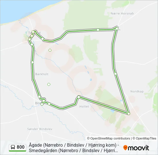 800 Bus Line Map