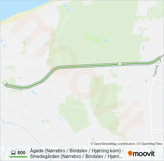 800 Bus Line Map