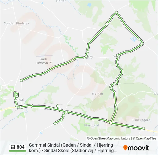 804 Bus Line Map
