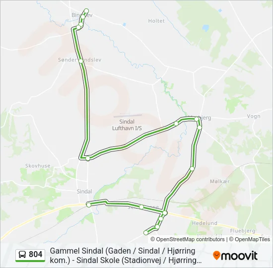 804 Bus Line Map