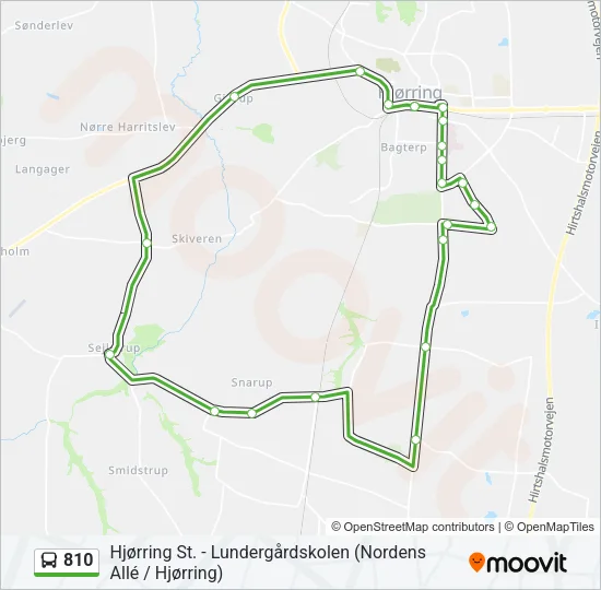 810 Bus Line Map