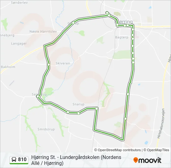 810 Bus Line Map