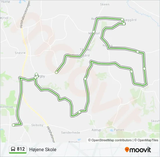 812 Bus Line Map