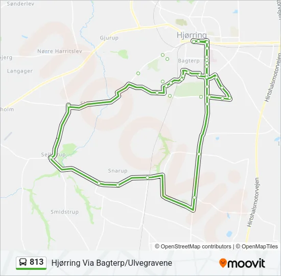 813 Bus Line Map