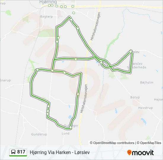 817 Bus Line Map
