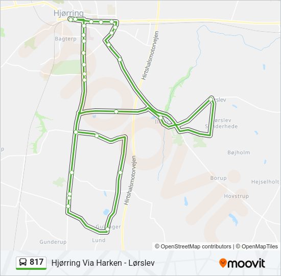 817 Bus Line Map
