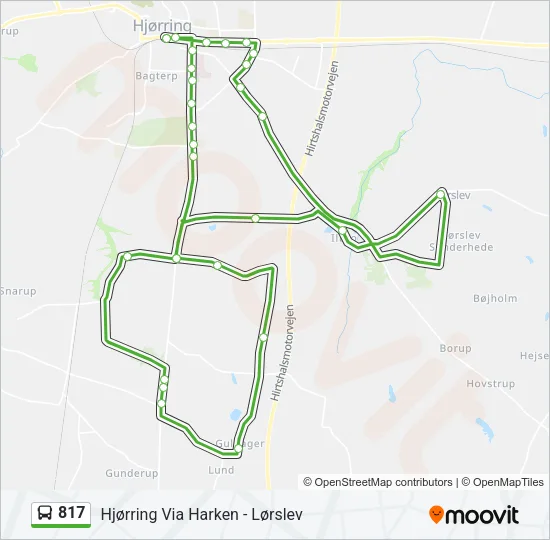 817 Bus Line Map