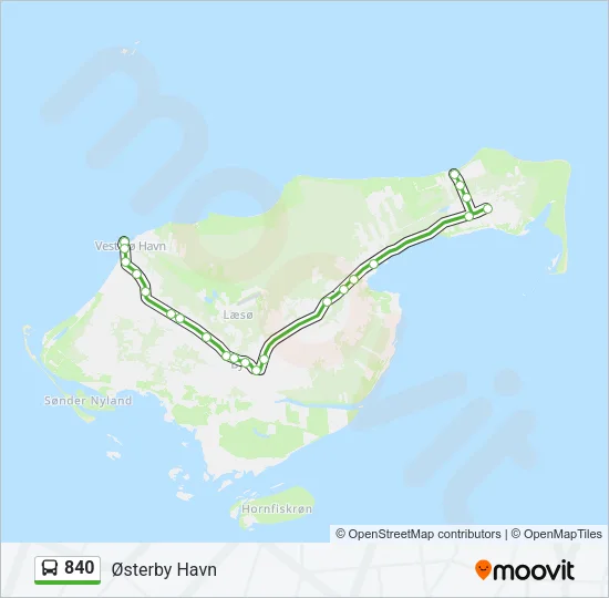 840 Bus Line Map