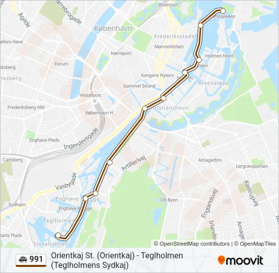 991 Ferry Line Map