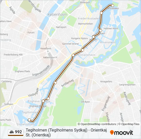 992 Ferry Line Map
