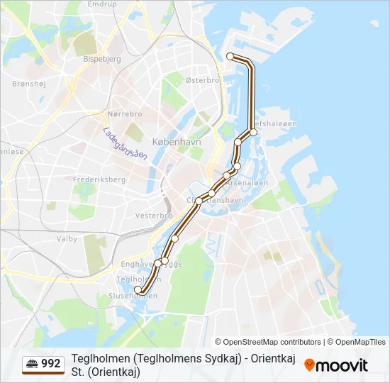 992 Ferry Line Map