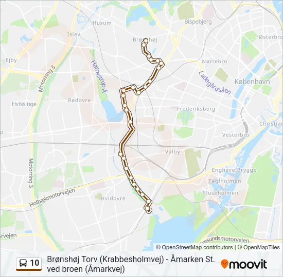 10 Bus Line Map