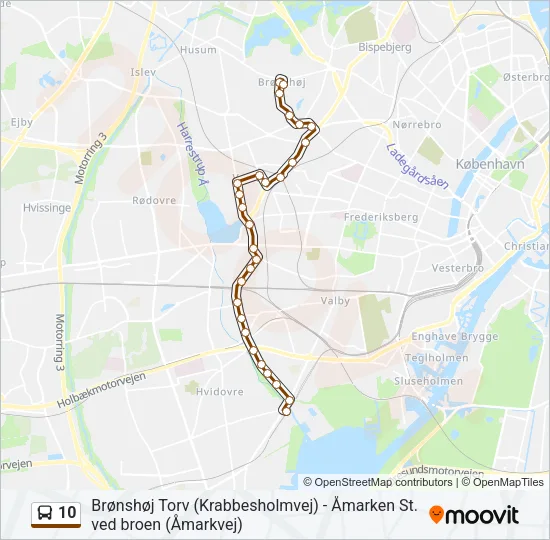 10 Bus Line Map