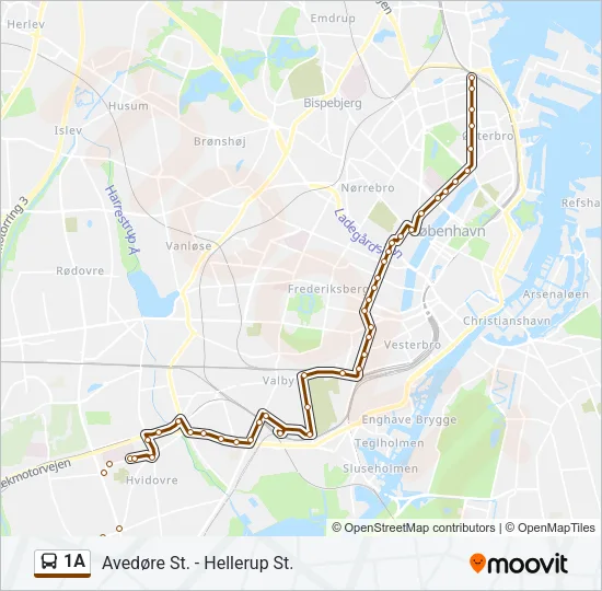 1A Bus Line Map