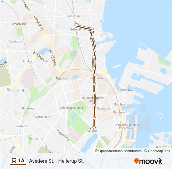 1A Bus Line Map