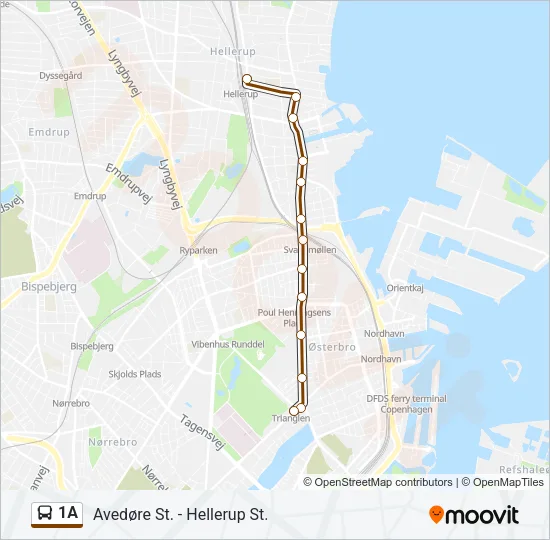 1A Bus Line Map