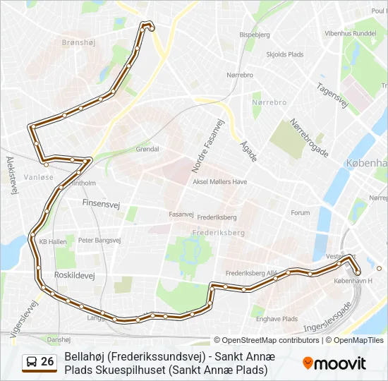 26 Bus Line Map