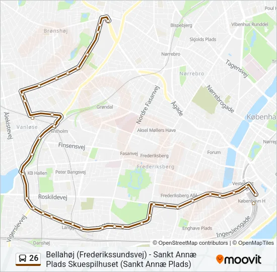26 Bus Line Map