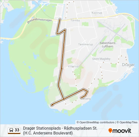 33 Bus Line Map