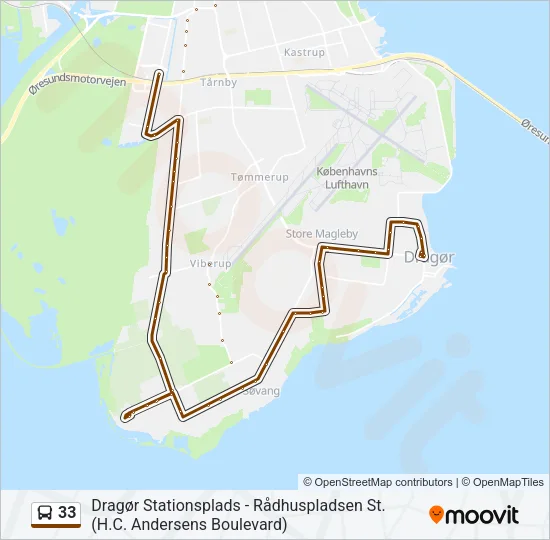 33 Bus Line Map
