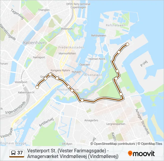 37 Bus Line Map