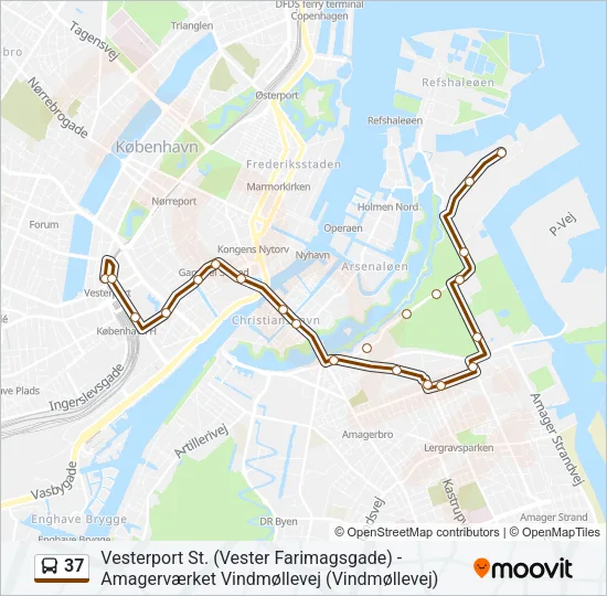 37 Bus Line Map