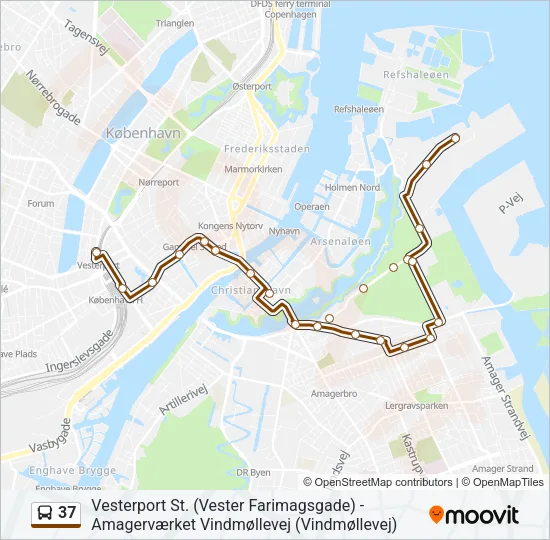 37 Bus Line Map