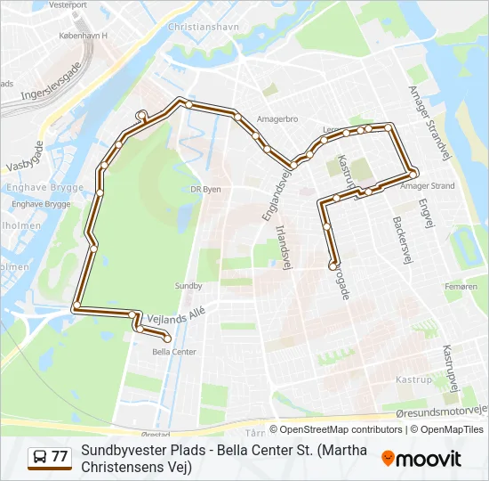 77 Bus Line Map