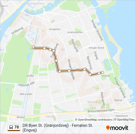 78 Bus Line Map
