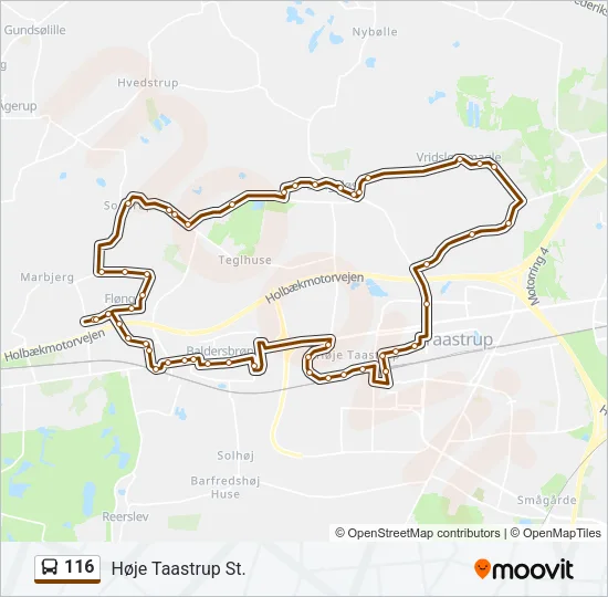 116 Bus Line Map
