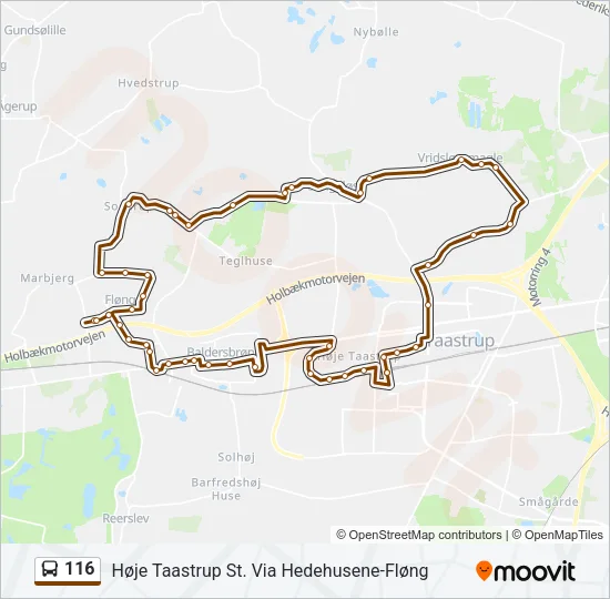 116 Bus Line Map
