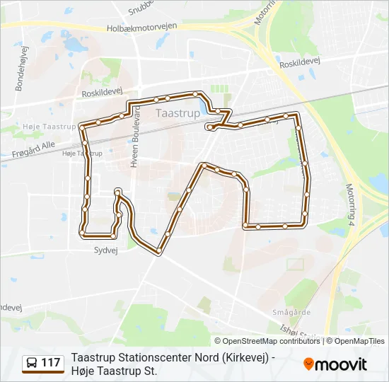117 Bus Line Map