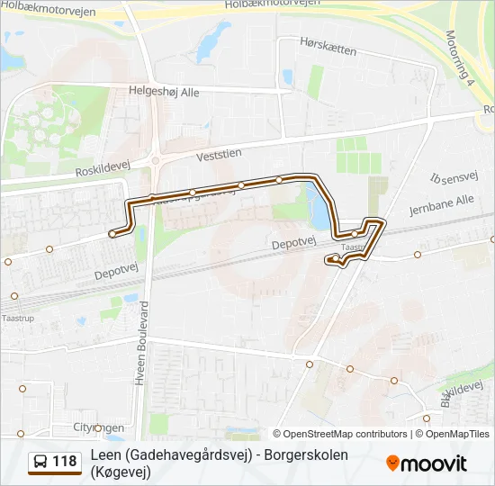 118 Bus Line Map