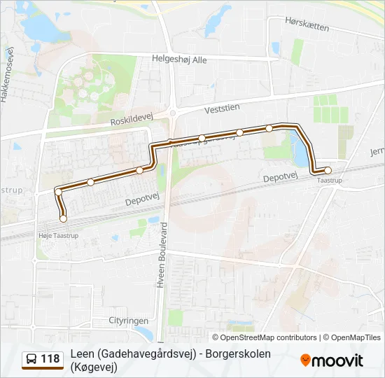 118 Bus Line Map