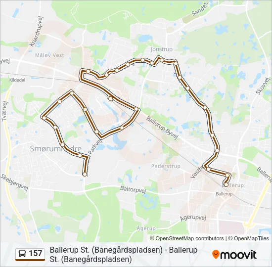 157 Bus Line Map