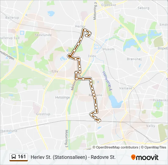 161 Bus Line Map