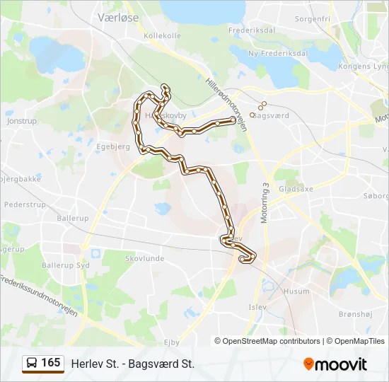 165 Bus Line Map