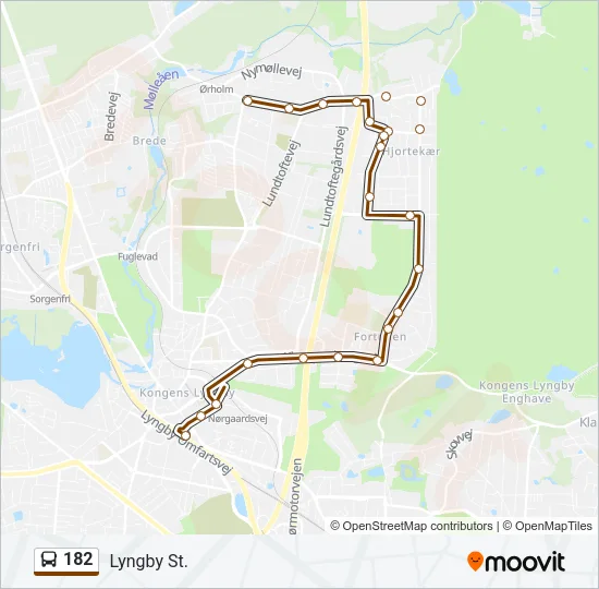 182 Bus Line Map