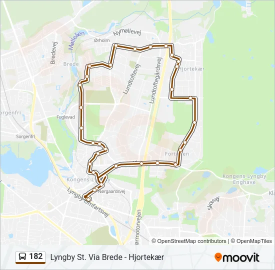 182 Bus Line Map