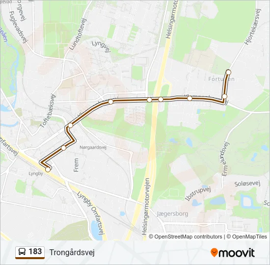 183 Bus Line Map