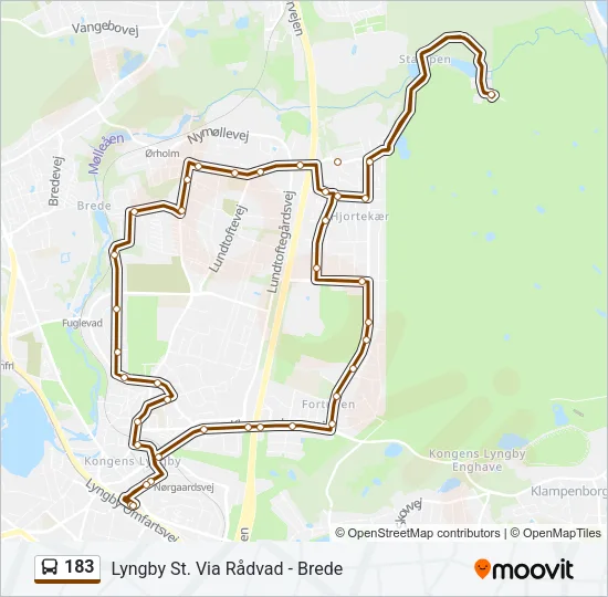 183 Bus Line Map