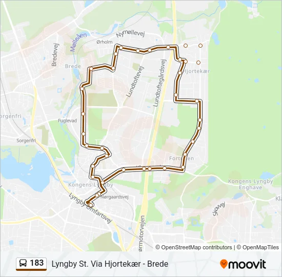183 Bus Line Map