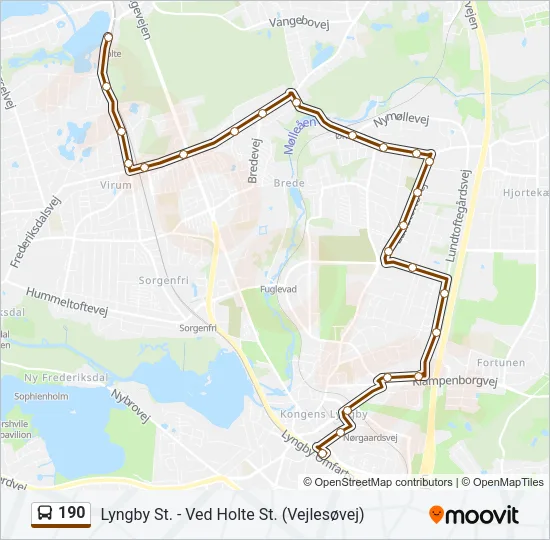 190 Bus Line Map