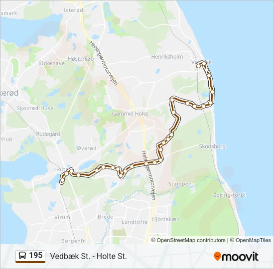195 Bus Line Map