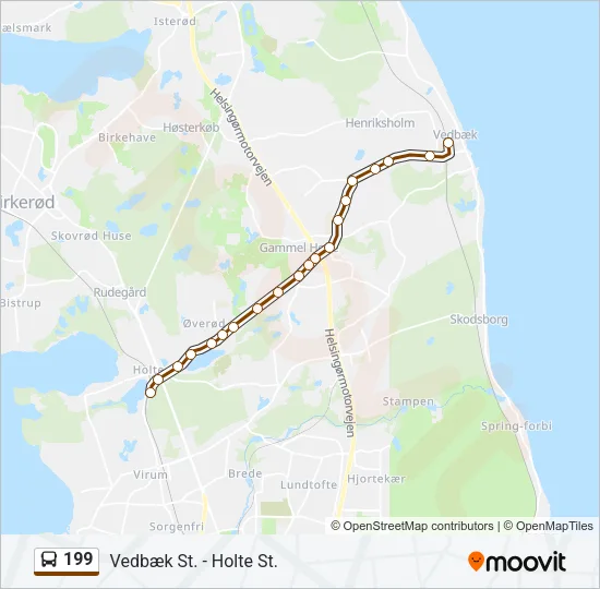 199 Bus Line Map