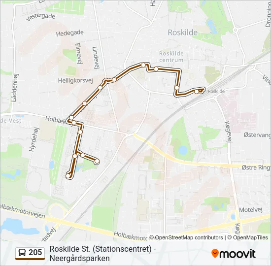 205 Bus Line Map